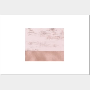 Rose gold street concrete II Posters and Art